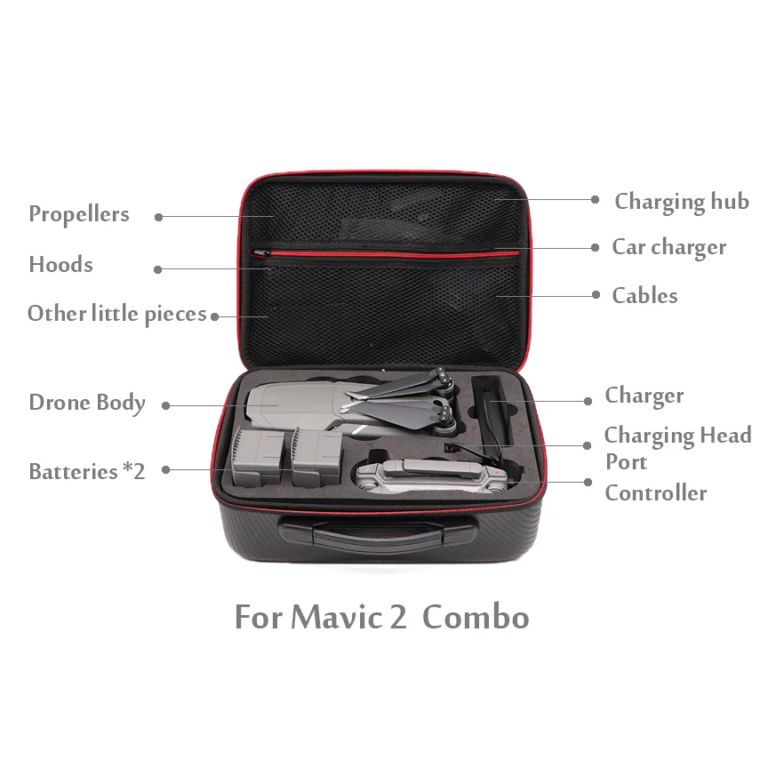 Чехол MAVIC 2 с ремешком из искусственной кожи водонепроницаемая сумка для DJI Mavic Pro/