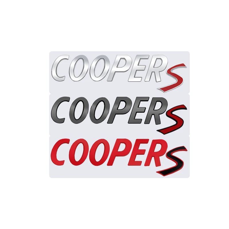 Металлические 3D наклейки эмблема для кузова автомобиля Mini Cooper S F56 R57 R58 R50 R53 R56 R60 F55