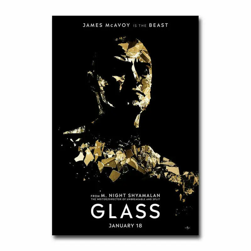 

GLASS Hot Movie Wall Sticker Silk Poster Art Light Canvas Home Decoration