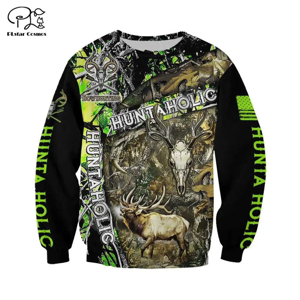 Камуфляжный пуловер PLstar Cosmos с бантом оленем охотничьими животными охотничьи