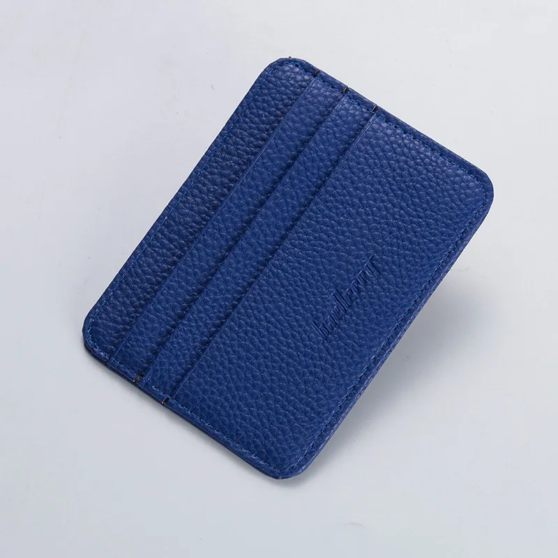 

Fashion Slim Minimalist Wallet PU Leather Credit Card Holder Short Purse Leather ID Card Holder Candy Color Bank Multi Slot Card