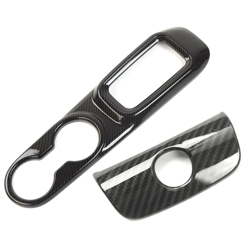 ABS углеродное волокно стиль подстаканник панель Крышка и подлокотник для