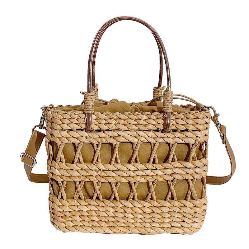 

Straw Bags for Women 2021 Summer Hand-Woven Rattan Bag Handmade Woven Purse Wicker Beach Bag Bohemia Bali Handbag bolsos mimbre