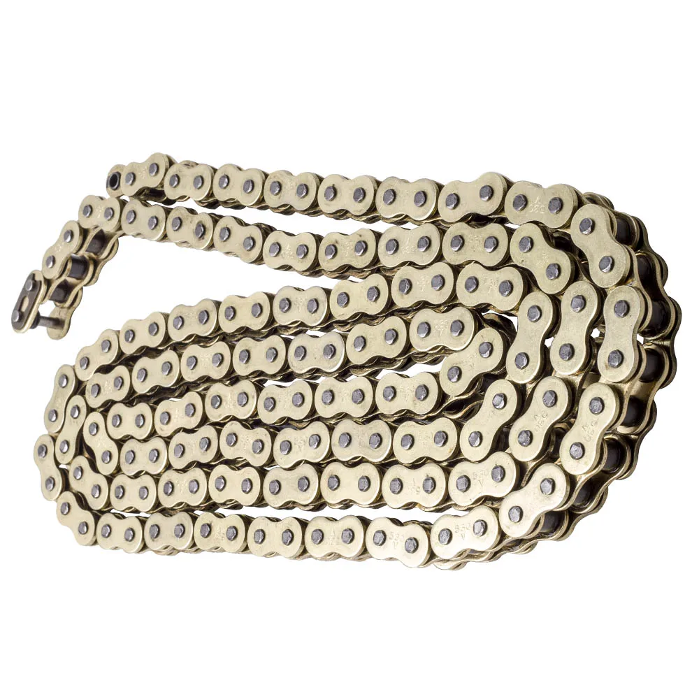 

Chain 530 x 150 Gold Color with O-ring Fit for Honda for Kawazaki for Suzuki