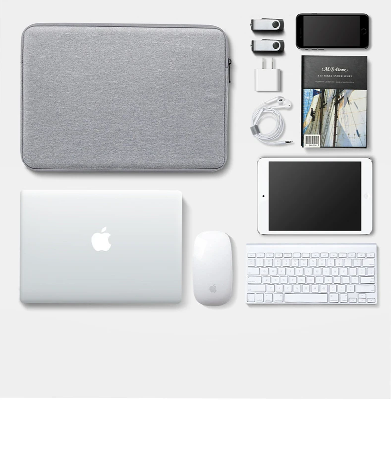 Чехол для ноутбука с карманом Ipad 13/15 дюймов защитный чехол Dell Apple Macbook Retina Air Pro
