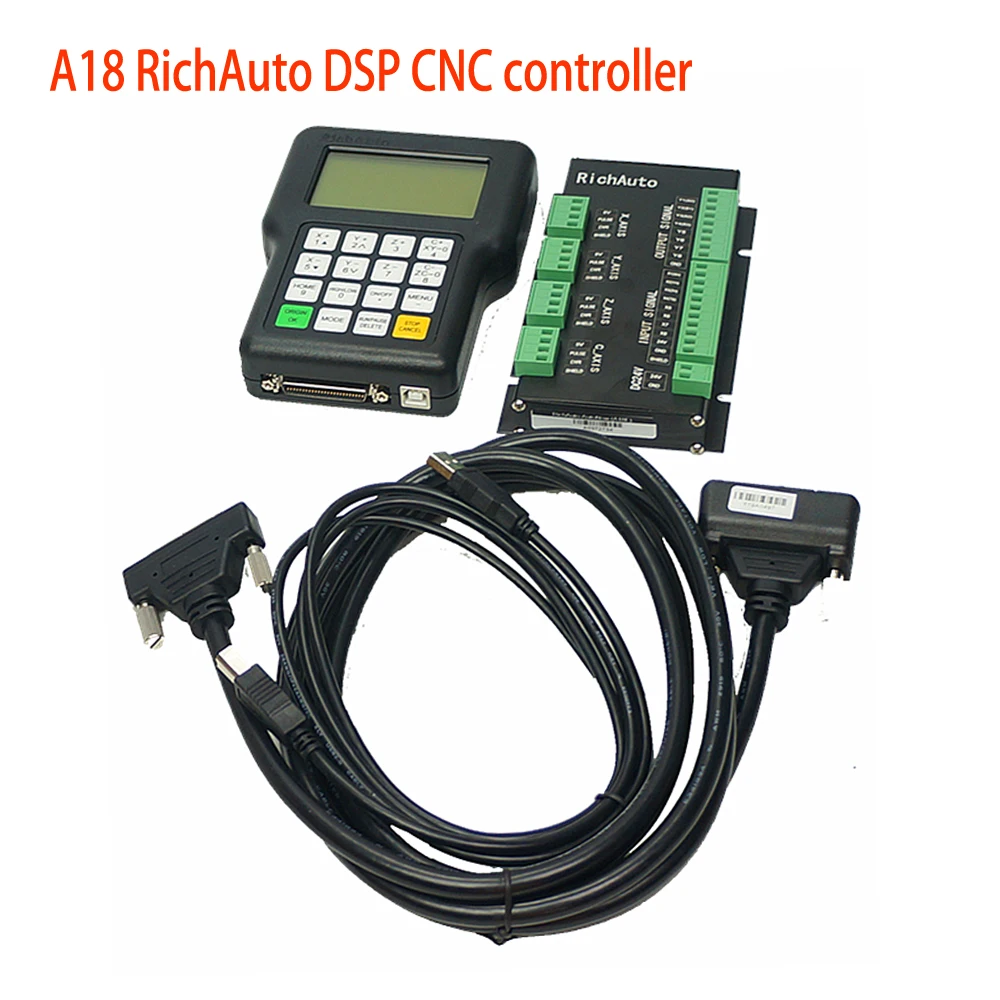 DIY 4 оси RichAuto DSP A18 axis CNC Управление A18s A18e USB подъёмный механизм движения Системы