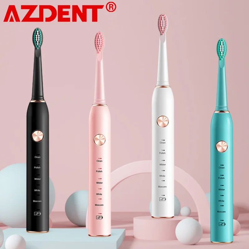 Автоматическая звуковая электрическая зубная щетка 5 режимов зарядка от USB
