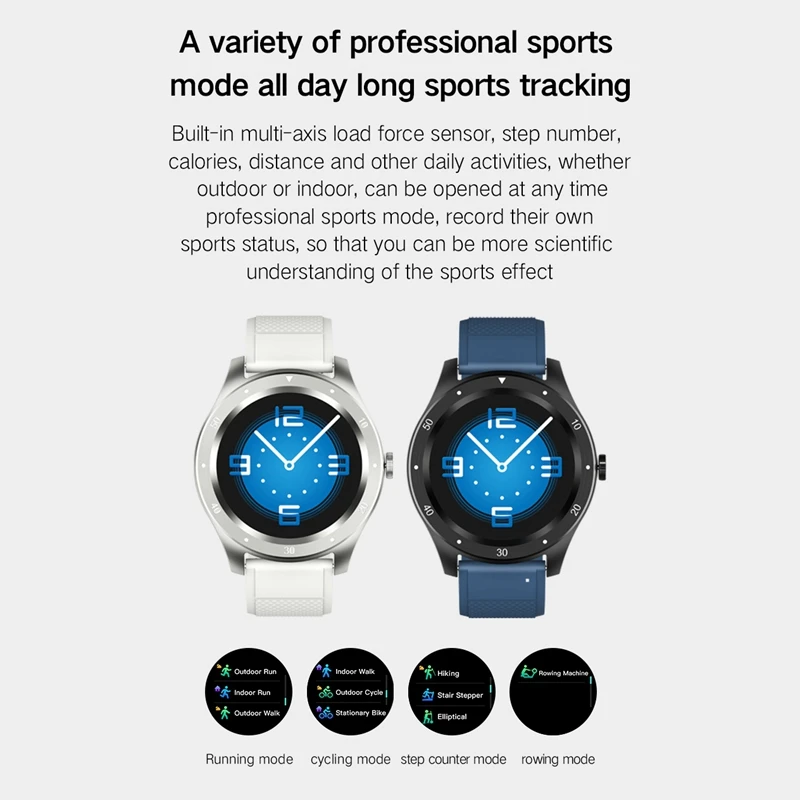 

Smart Watch Bluetooth Full Press Screen Waterproof Smartwatch Heart Rate Blood Pressure Function