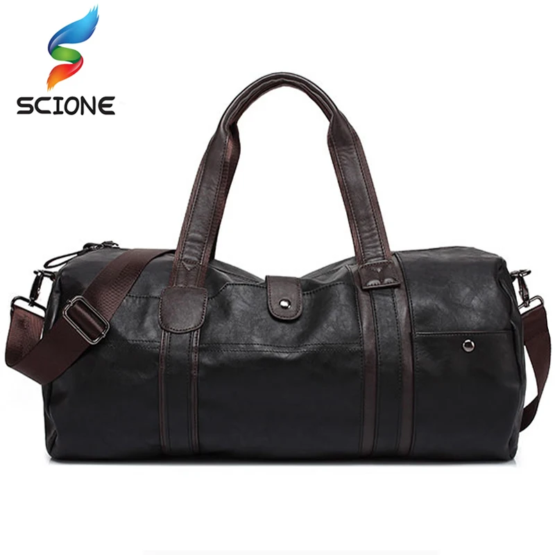 2020 Спортивная сумка большой ёмкости из искусственной кожи Фитнеса для
