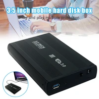 3 5inch usb 2 0 to sata port ssd case external hard drive enclosure solid state disk box puo88