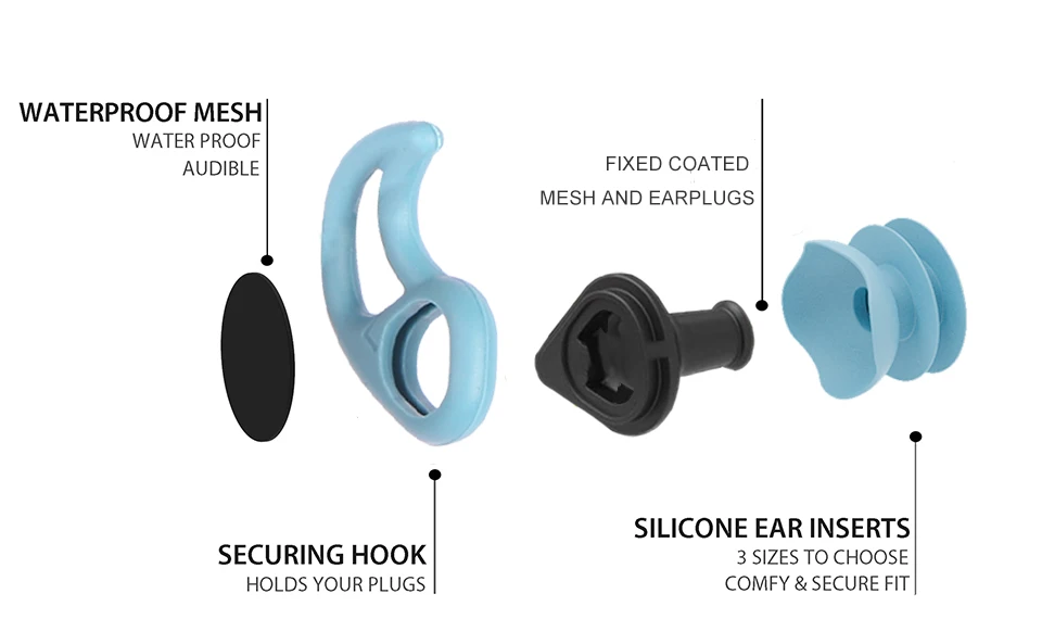 

Swimming Ear Plugs Soft Silicone Sound Waterproof Earplugs Diving Water Surf Swim Water Proof Touch Ear Buds