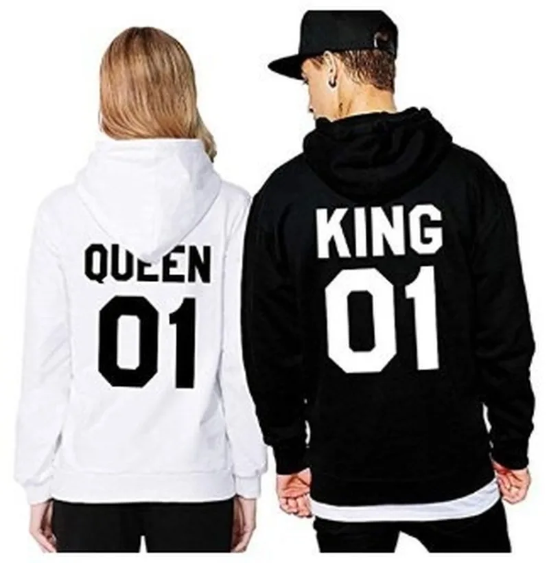 

Lover Harajuku Sweatshirt for Couple Women Tops Long Sleeve Couple Hood Letter Printing Hoodies