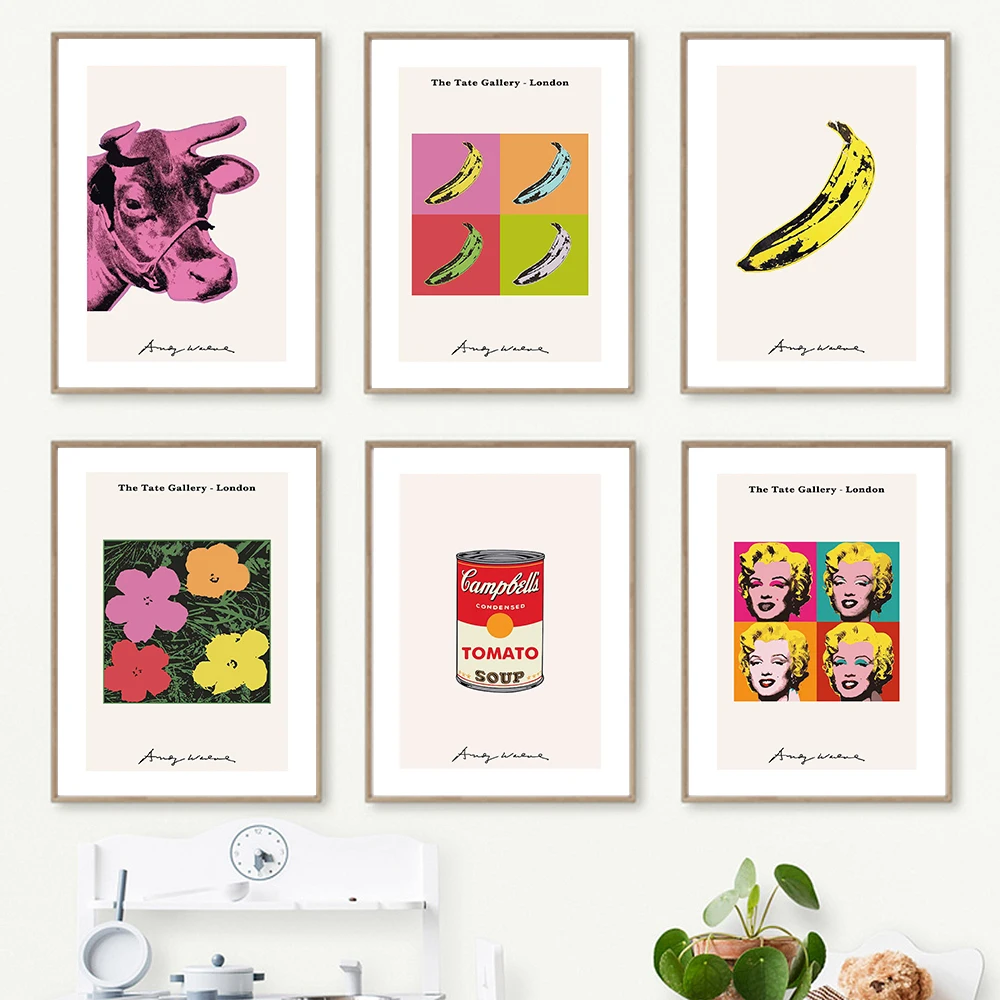 Абстрактное искусство Мэрилин Монро Поп Живопись Холст Плакаты и принты