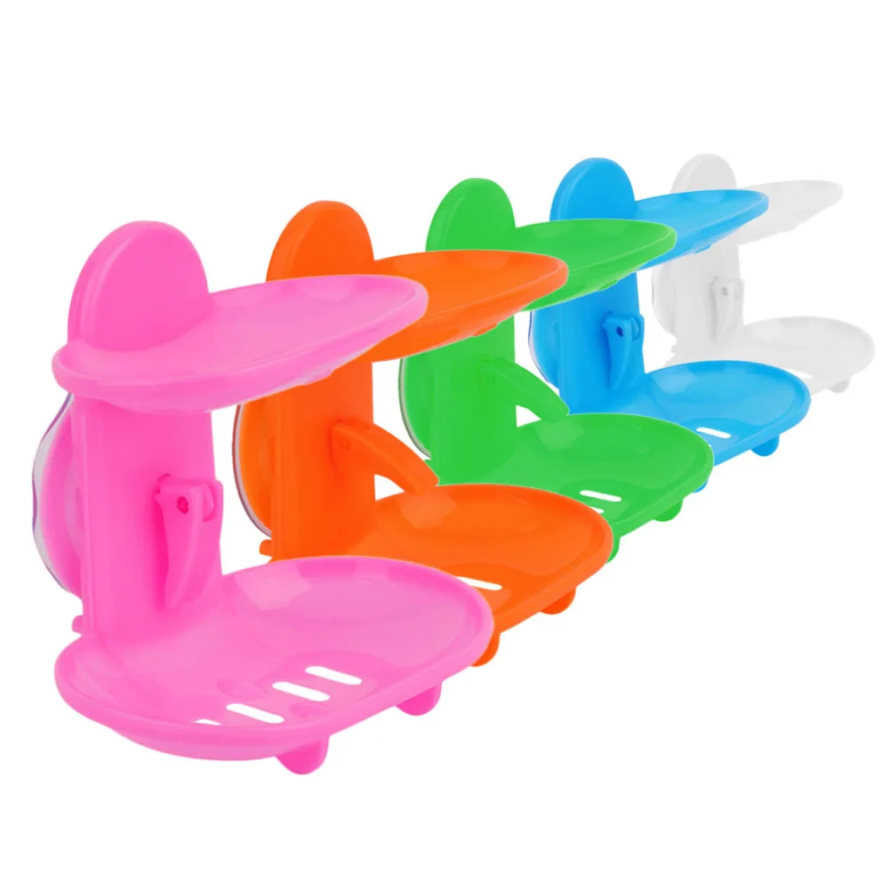 С двойной присоской мыльница Горячая wander Творческий двухслойный ванная комната