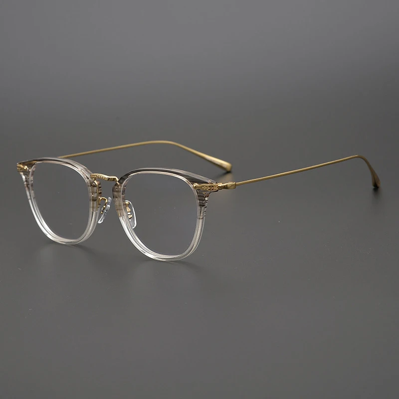 

Hand-Made Vintage Eyeglasses Men Titanium Acetate Prescription Eyewear Women's Square Myopia Optical Glasses Brand Design Frame