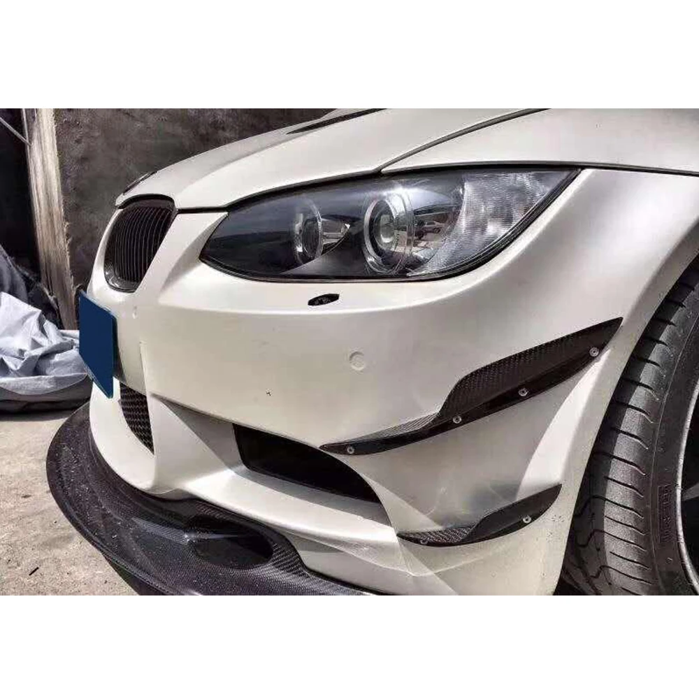 3 серии передний бампер Боковая Отделка канаты разветвители спойлер для BMW E90 E92 E93