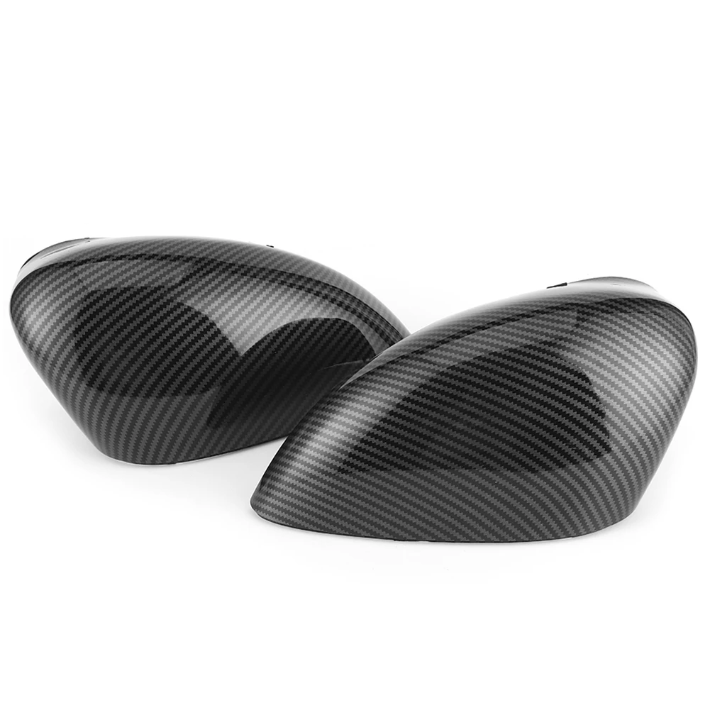 

Rearview Mirror Cover Decorative Caps Carbon Fiber Style Fit for Ford Fiesta Mk7 2009‑2015