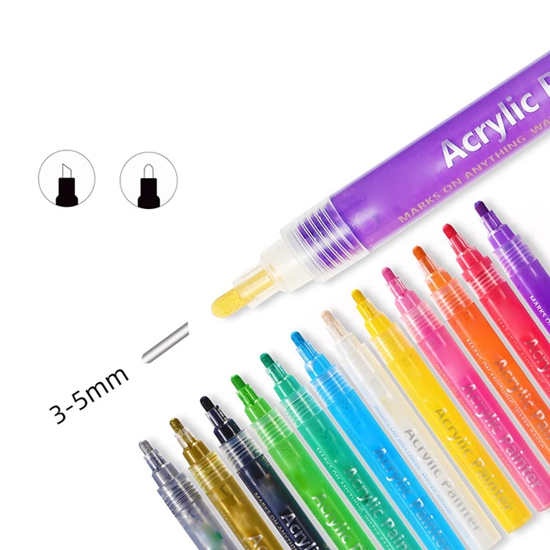 Фломастеры для рисования акриловыми красками 24 цвета|Фломастеры| |