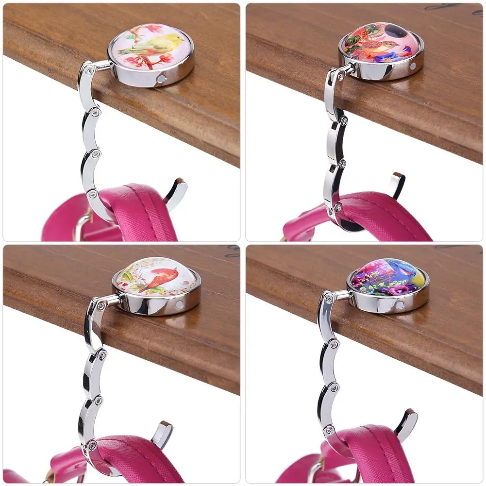 

Portable Handbag Hook Foldable Desk Bag Purse Metal Holder Hanger Gifts Home Travel Supplies for Purse Bag