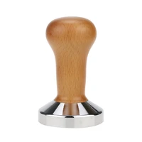 food grade 515358mm coffee tamper wooden handle barista espresso maker grinder handmade high quality hot sale
