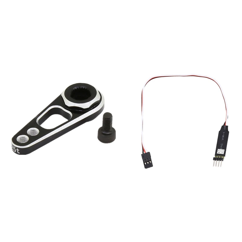 

Светодиодный переключатель управления лампой с двойным отверстием 25T рулевой сервопривод для RC Crawler Axial SCX10 90046 Traxxas TRX4 MST