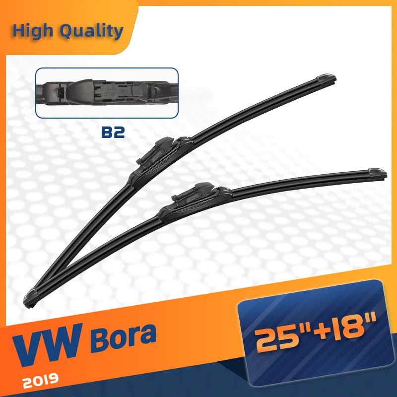 

CELANOVA Windshield Wiper Blade For VW For Volkswagen Bora 2019 25"+18" Frameless Windscreen Rubber wipers