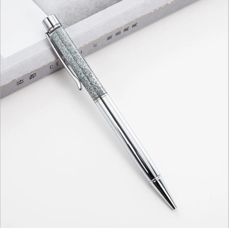 Шариковая ручка с золотым порошком креативная металлическая фоторучка сыпучим