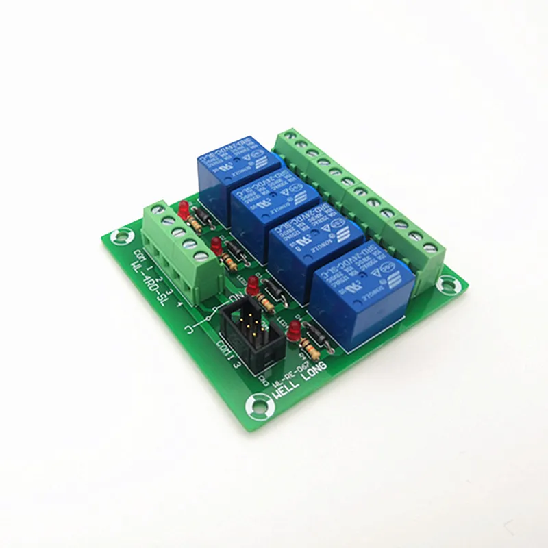 4 Channel PNP Type 9V 10A Power Relay Interface Module SONGLE SRD-9VDC-SL-C Relay. | Relays