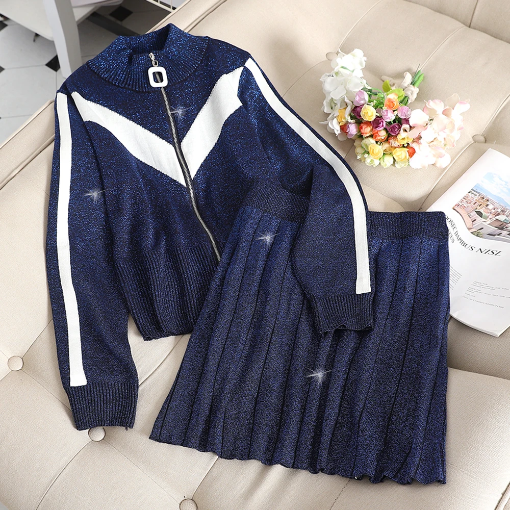 SINGRAIN женское трикотажное Плиссированное Платье Осень с длинными рукавами