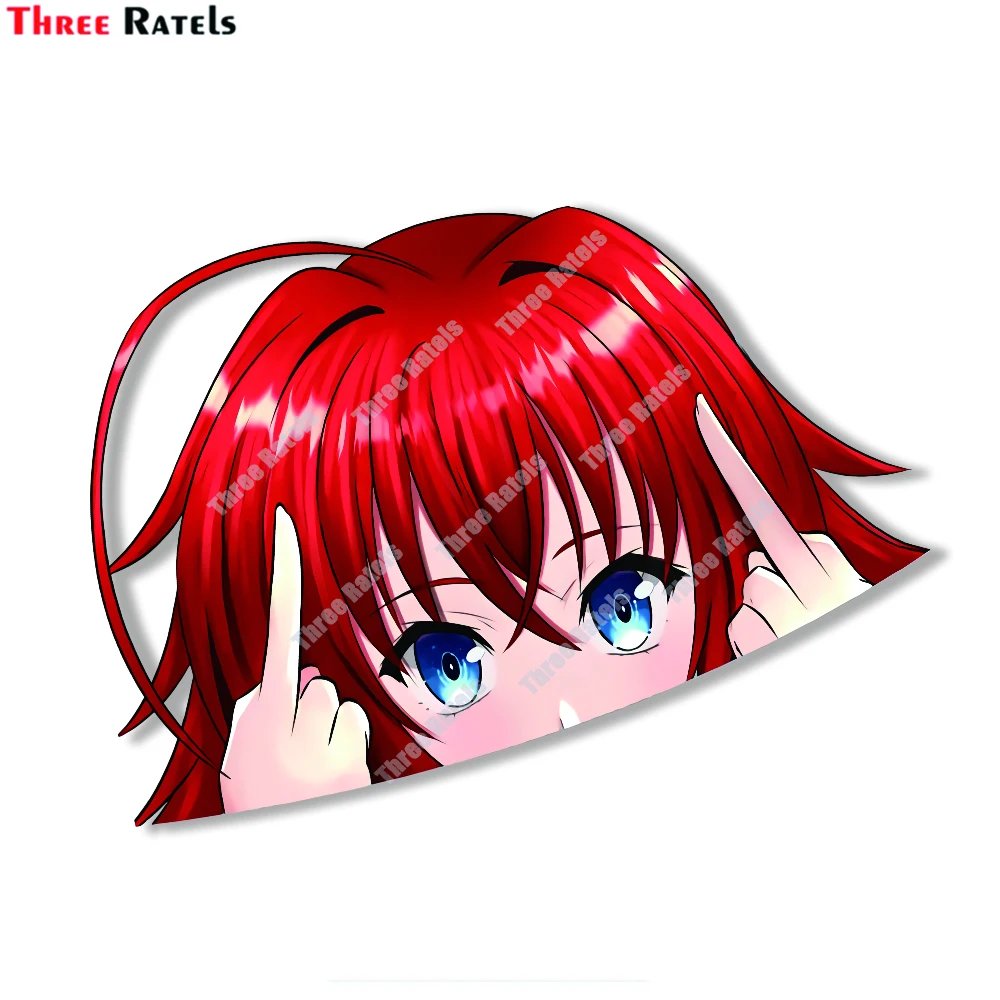 

Three Ratels D763 High School DXD Rias Gremory Peeker Stickers For Laptop Luggage Skateboard Decoration Decals