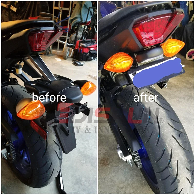 Держатель номерного знака для мотоцикла Yamaha MT-07 MT07 FZ07 2014-2020 | Автомобили и