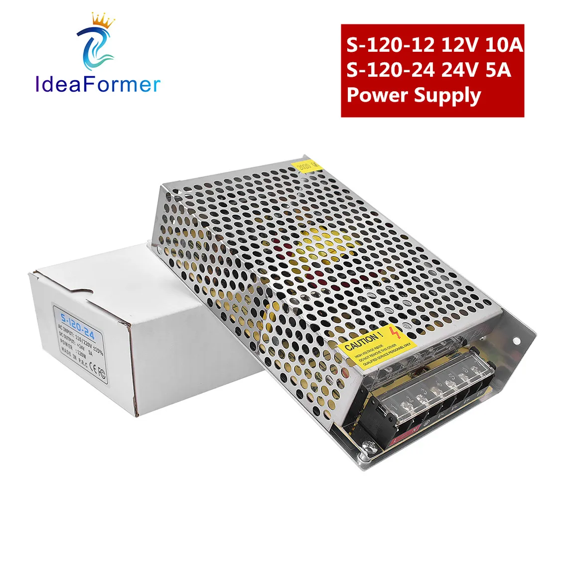 Маленький переключатель Питание S 120 12 24 120W 12V/24V 10A/5A трансформаторы ток RGB