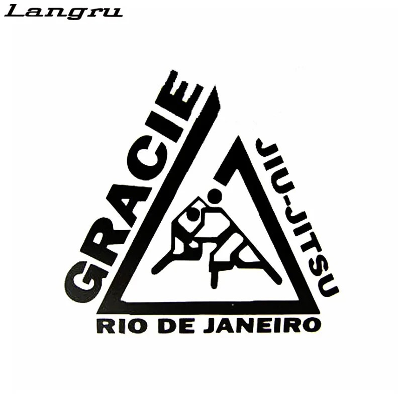 Langru персонализированные креативные виниловые забавные наклейки на окна Jiu Jitsu