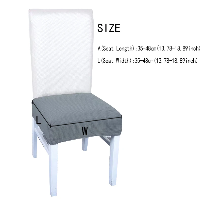 

Waterproof Seat Cover Soft Chair Cover Luxurious Office Seat Thick Chair Covers Stretch Dining Room Hotel Banquet Restaurant