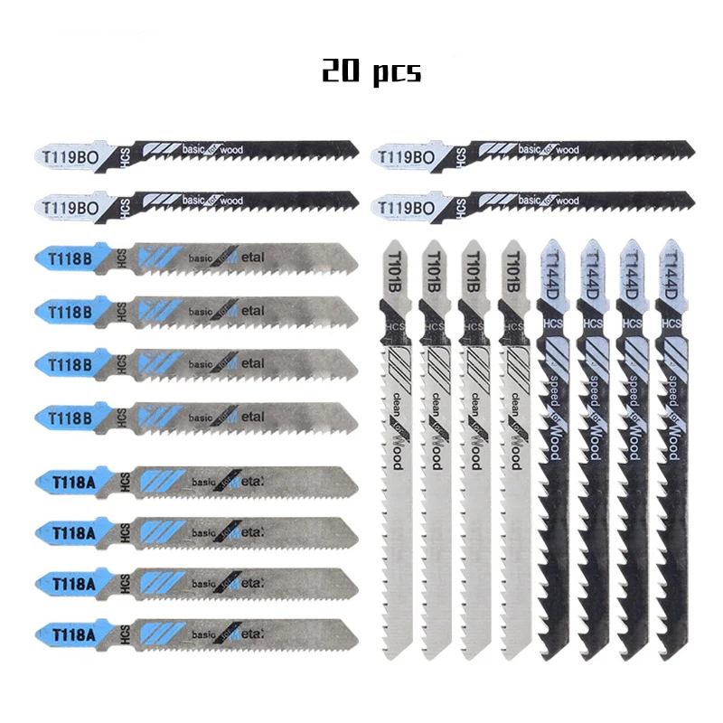 

20PCS curved saw blade set wood plastic metal curve cutting milling gear machine high carbon steel saw blade