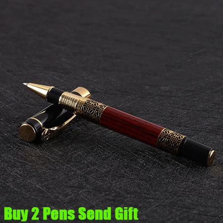 Roller Pen Брендовая Роскошная перьевая ручка Hero, для офиса, руководителя, быстрое письмо, Подарочная металлическая ручка, купить 2 ручки, отправить подарок - Цвет: Roller Pen
