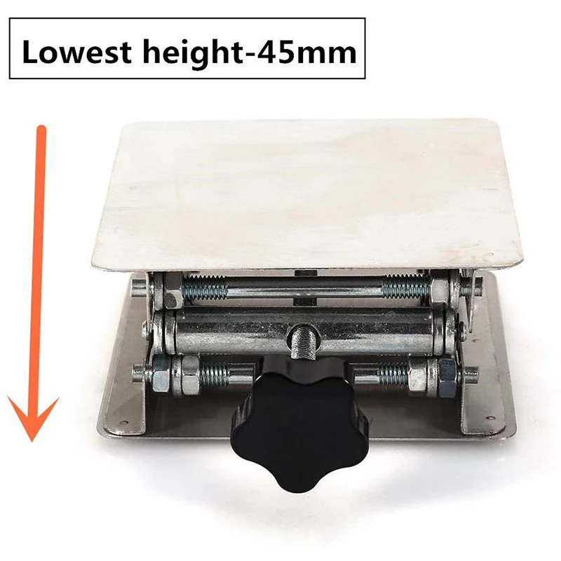 Нержавеющая сталь ручная подъемная платформа лабораторный подъемник подставка