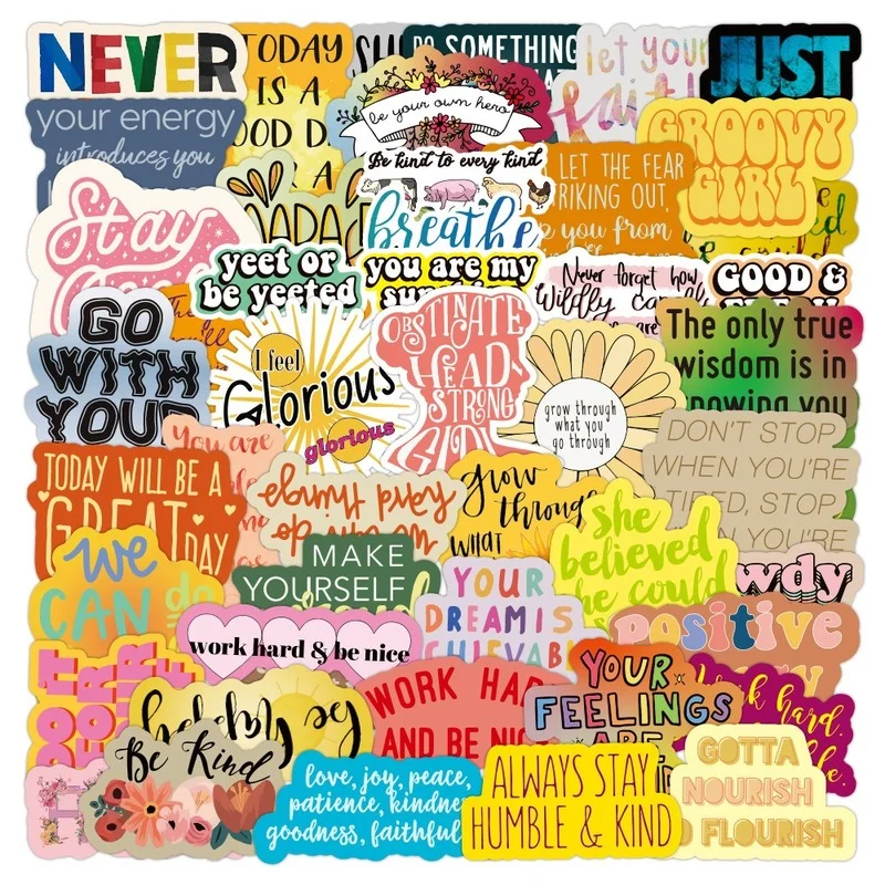 

100pcs Motivational Stickers toys Waterproof Decal Sticker toy to DIY Laptop Guitar Phone Bike Car Fridge Skateboard bottle