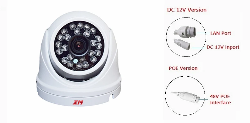 5MP Dome IP POE Camera HD IR Wide Angle 2.8mm Lens IP 2592x1944P Security Camera Onvif H.265/H.264 IP66 Outdoor Waterproof 335