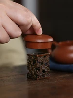 japanese style vintage plum blossom copper burner handmade tea pot lid holder purple clay pot iron pot lid pot lid stand