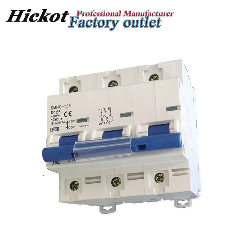 NC100-H 400V высокомощный мини-выключатель 125A MCB |