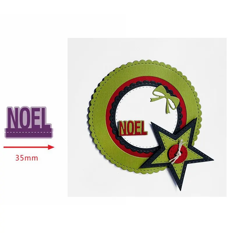 8 Merry Christmas Noel Letter Santance Line рамка металлические Вырубные штампы Скрапбукинг открытка для рукоделия украшения трафарет новые штампы - Цвет: 8