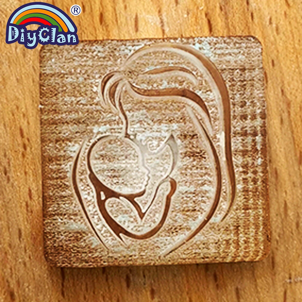 Акриловое волокно для мамы и сына с рисунком мыло ручной работы штамп глава мини