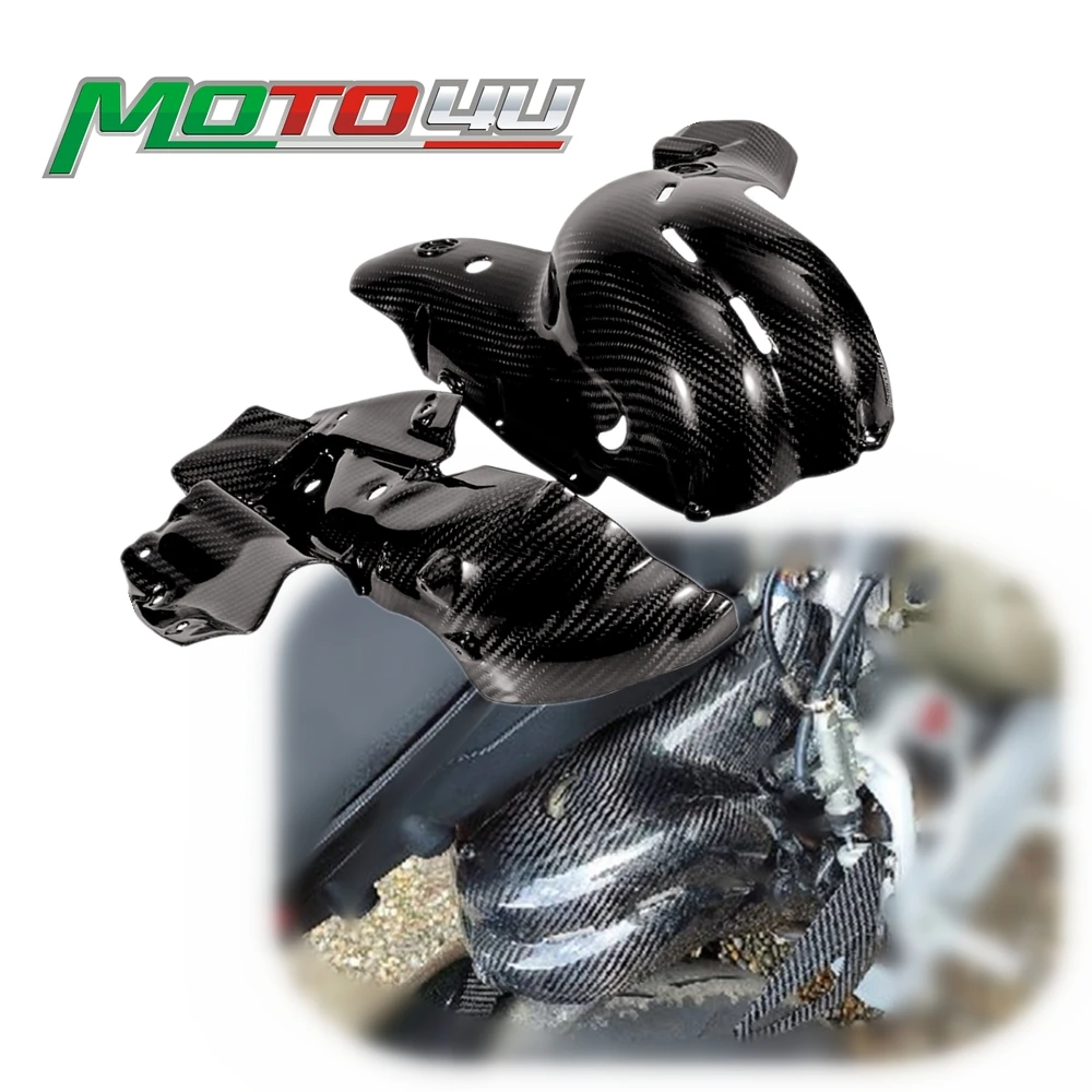 

100% Carbon Fiber Exhaust Cover Heat Shield Cowl Guard Gloss/Matt Motorcycle Parts For Ducati V4 V4S Panigale 2018 2019