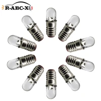 ruiandsion 10 pcs screw e5 led e5 s bulb 3v 6v 12v 24v f3smd chandelier replacement 4300k 6000k scape model lamp 60lm 4 5mm