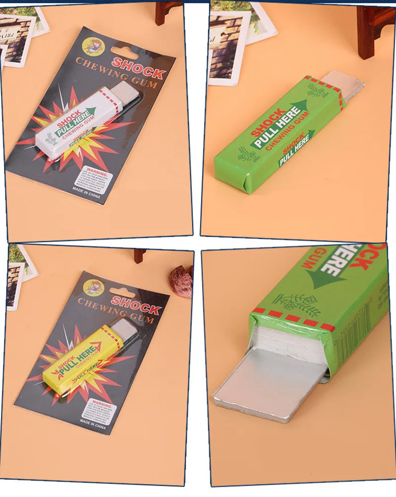 [Забавные] 50 шт./лот День Дурака поражения электрическим током Жевательная