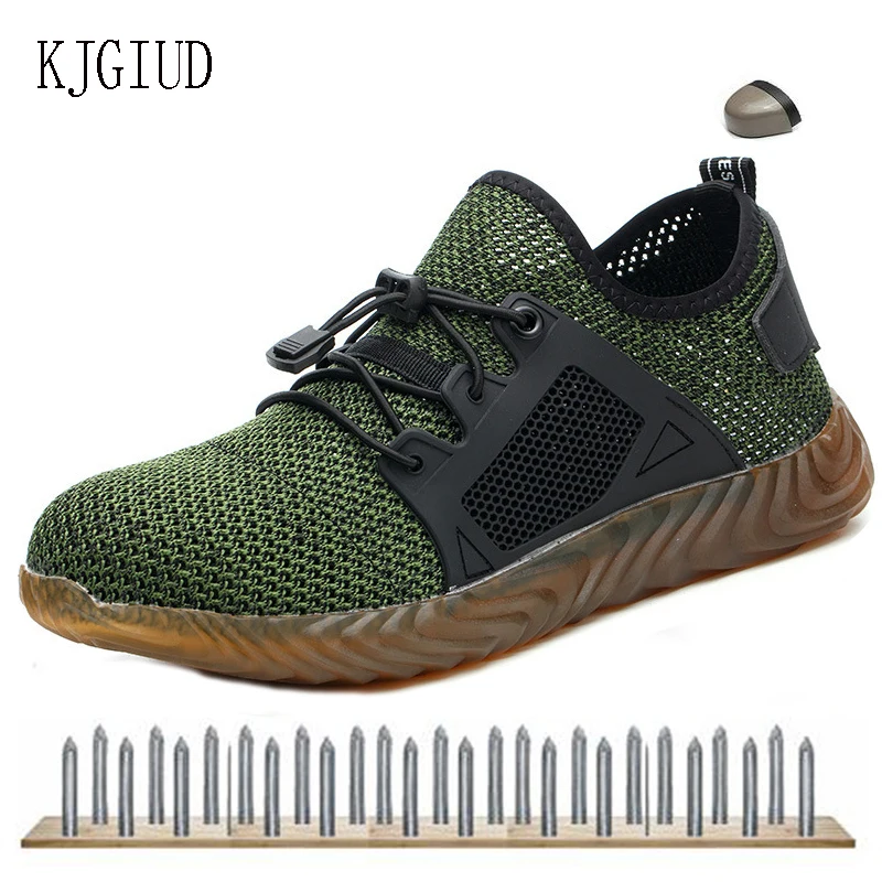 Новые мужские повседневные рабочие ботинки с защитой от ударов и прокола