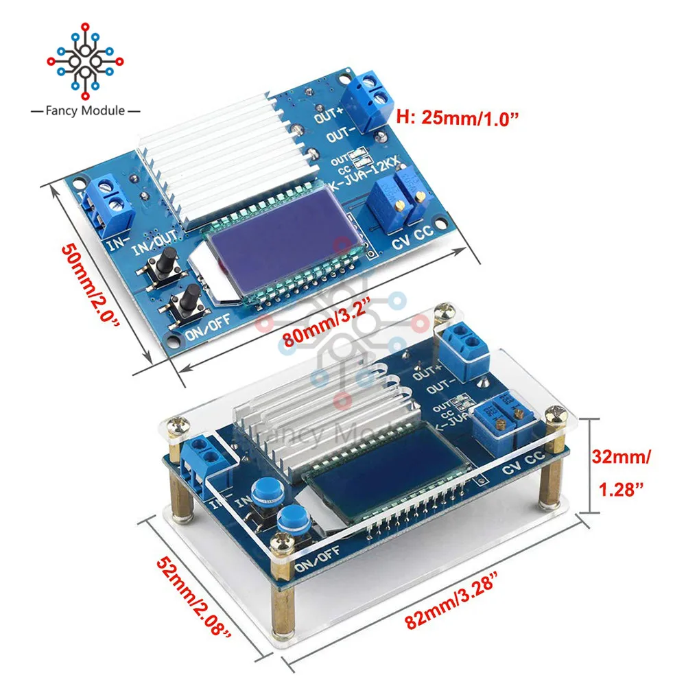 CC CV понижающий преобразователь DC-DC 5,3 V-32 V постоянного тока до 1,2 V-32 в пост 12A 160 Вт Шаг вниз Модуль питания постоянного тока регулятор напряжения ЖК трансформатор/W