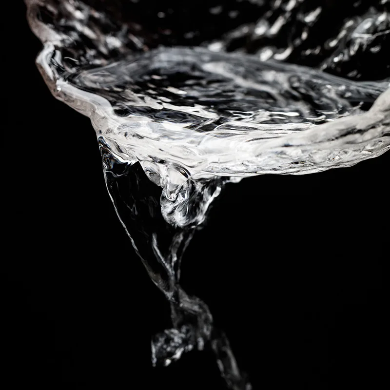 Стеклянная большая чаша для мытья чая инкрустированная Оловянная слива толстое