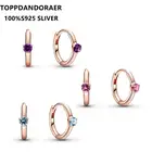 Серьги-гвоздики из серебра 100% пробы с кристаллами